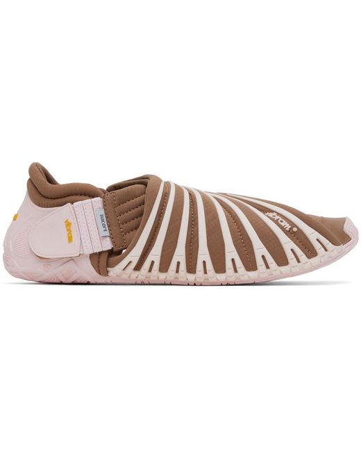 Suicoke Black Brown & Pink Futon-lo Sandals for men