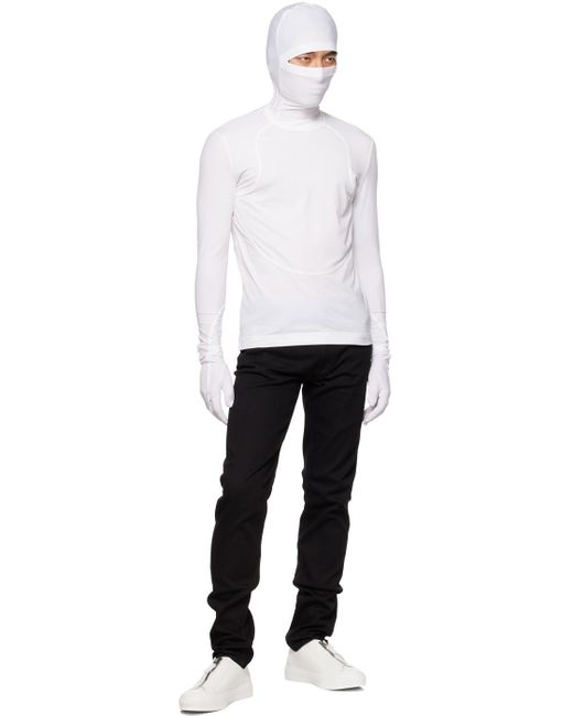 Givenchy White Hood Turtleneck for men