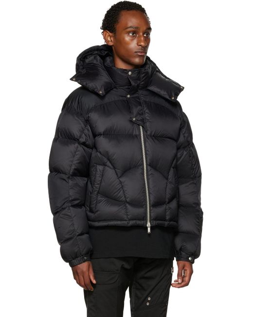 HELIOT EMIL Synthetic Quilted Down Jacket in Black for Men | Lyst