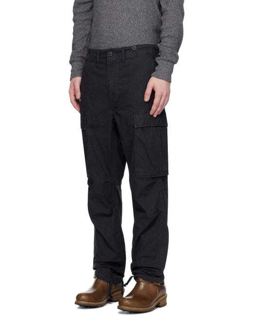 Pantalon cargo surplus noir RRL pour homme en coloris Black