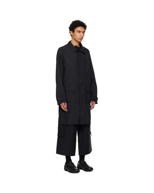Y-3 Black Nylon Parka for men