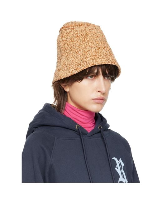 By Far Blue Tan Robbie Bucket Hat