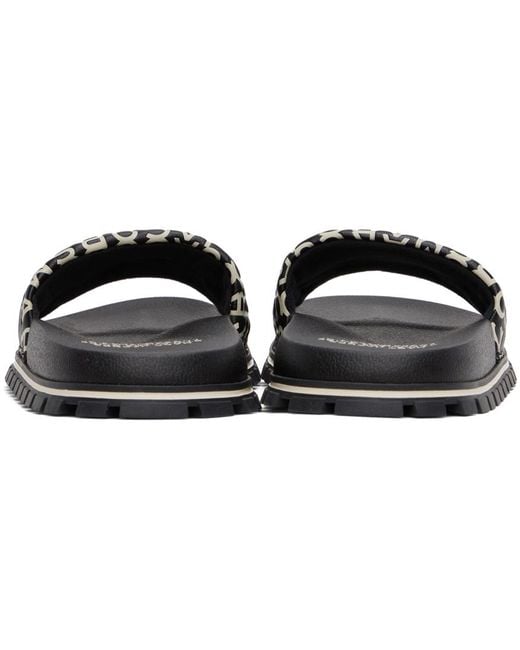 Marc Jacobs The Monogram Slide in Black | Lyst Canada