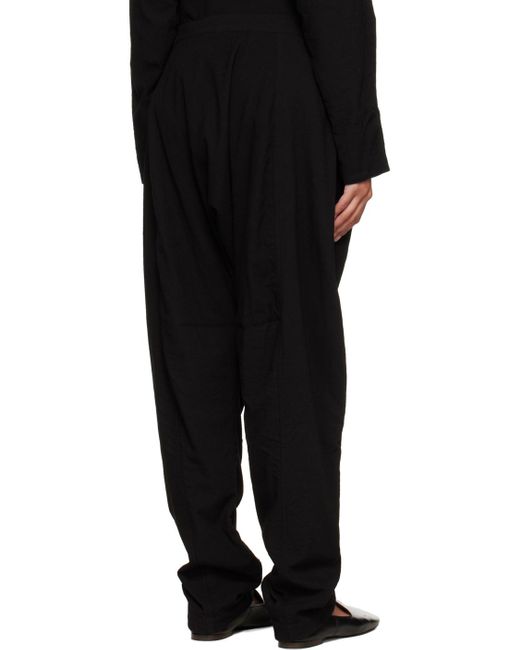 Lemaire Black Relaxed Lounge Pants