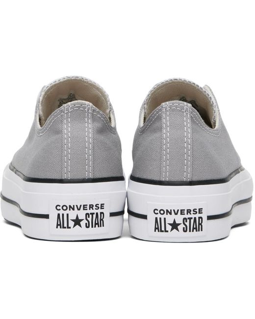 Baskets basses chuck taylor all star grises Converse en coloris Black