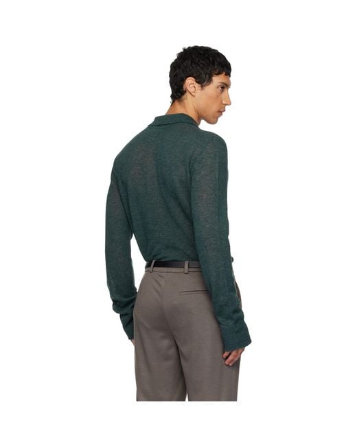 Rier Multicolor Alpaca & Silk Polo for men