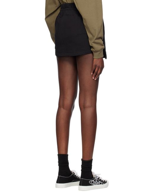 Vivienne Westwood Black Boxer Miniskirt
