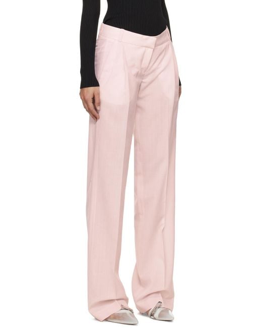 Coperni Black Pink Glen Check Trousers