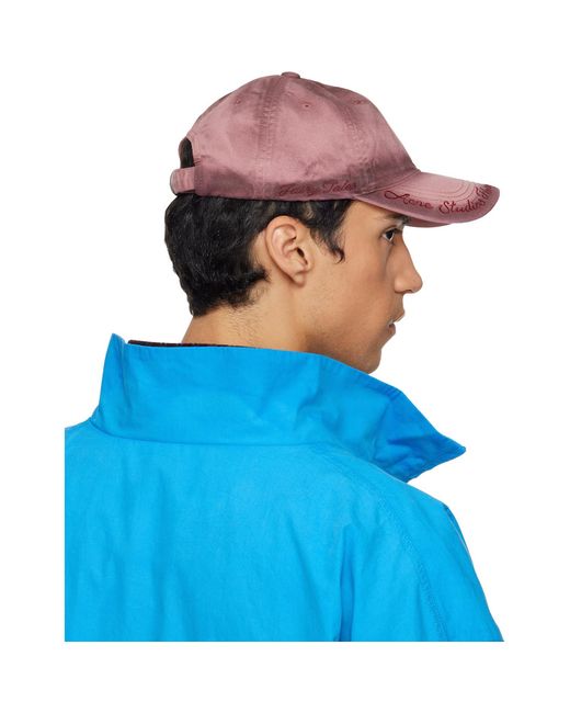 Acne Blue Logo Cap for men