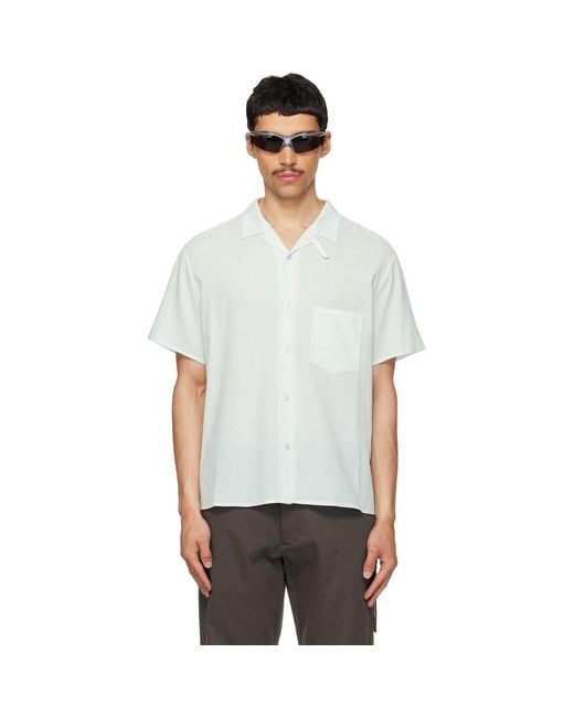 Post Archive Faction PAF White Vacation Archive Shirt for men