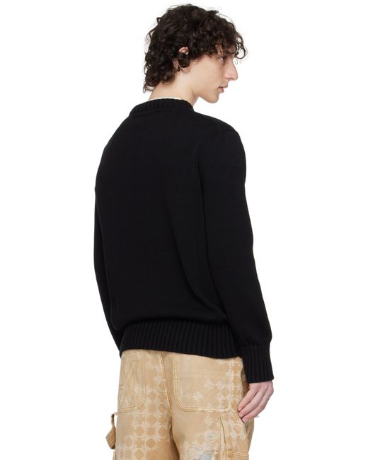 メンズ Amiri ブラック Hollywood' クルーネックセーター Black