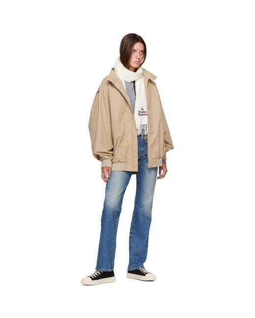 Vivienne Westwood White Off- Embroidered Scarf