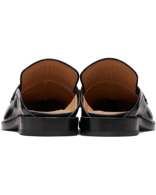 Maison Margiela Black Tabi City Slip-On Loafers