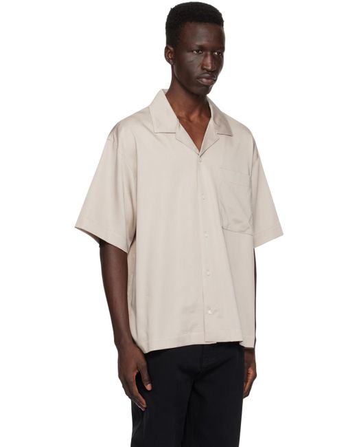 HUGO Natural Beige Button Shirt for men
