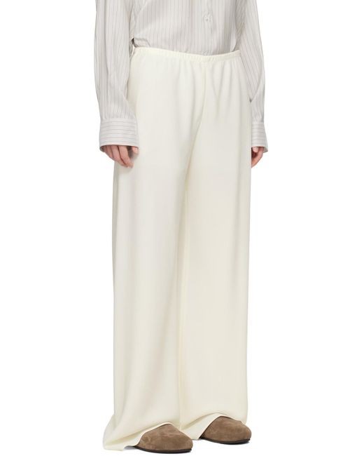 The Row White Off- Gala Trousers
