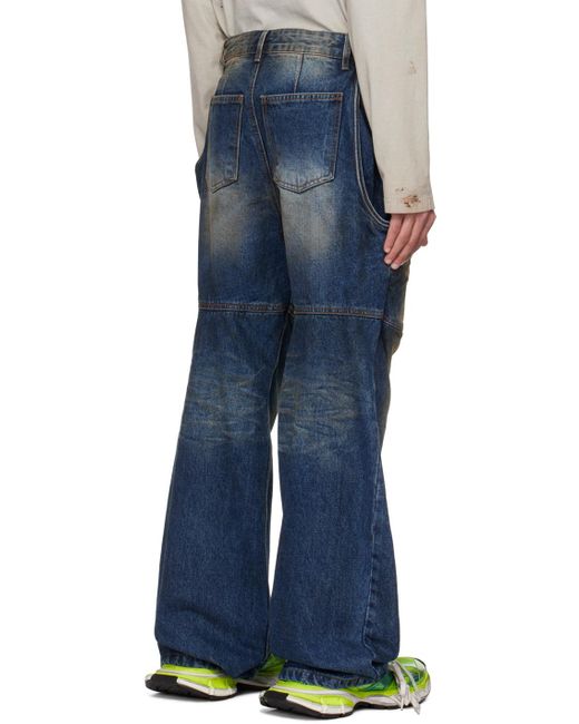 we11done Blue Wire Jeans for men