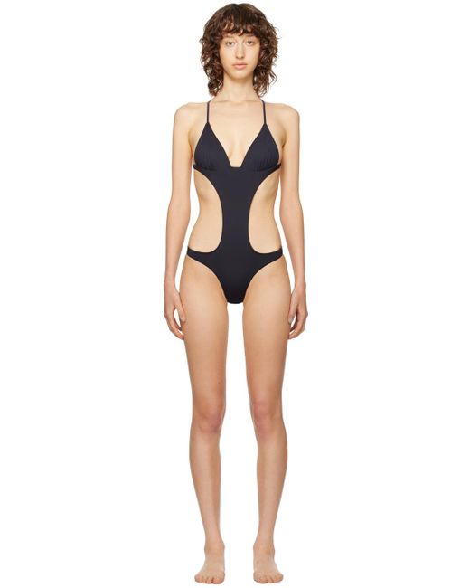 Frankie's Bikinis Black Cruise One-piece Swimsuit