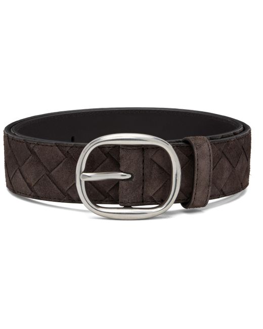 Bottega Veneta Black Intrecciato Belt for men