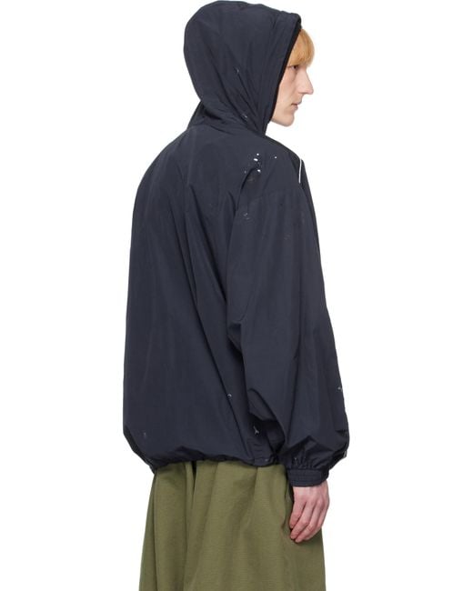 メンズ Balenciaga ネイビー Painter トラックジャケット Blue