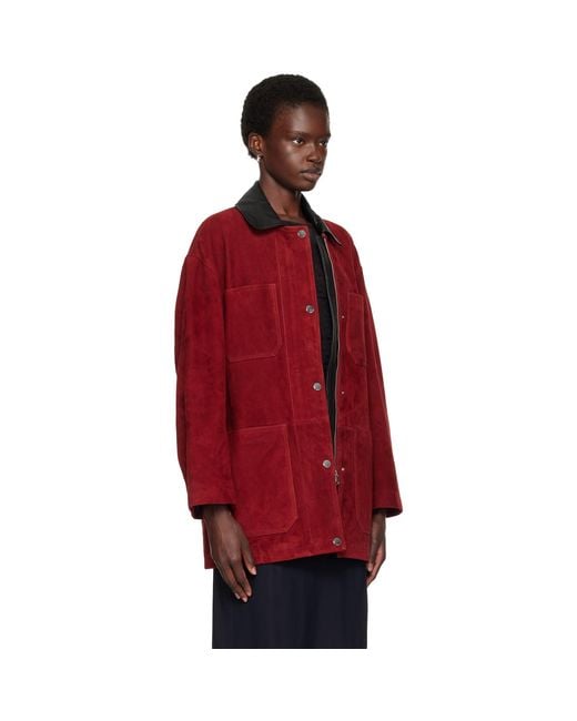 Nour Hammour Red Barn Suede Jacket