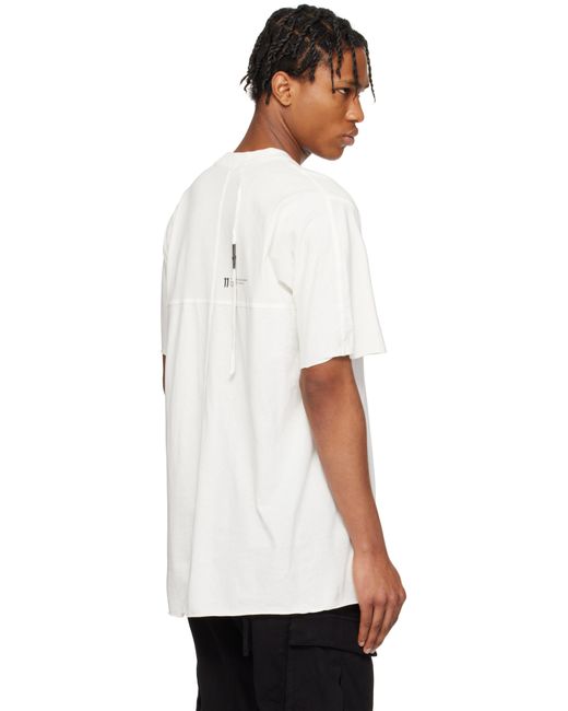 Boris Bidjan Saberi 11 White Off- Ts9 T-Shirt for men