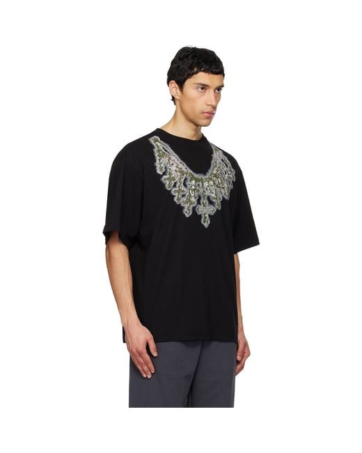 we11done Black Cross Necklace T-Shirt for men