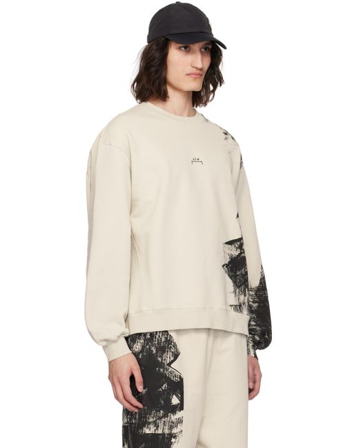A_COLD_WALL* Natural Off- Brushstroke Sweatshirt for men
