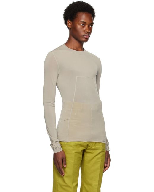 Rick Owens Multicolor Gray Hbz Long Sleeve T-shirt for men