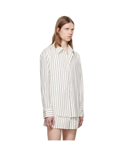 Louis-Gabriel Nouchi White Off- Classic Cotton Shirt for men