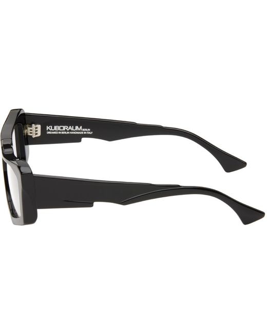 Kuboraum Black F6 Glasses for men