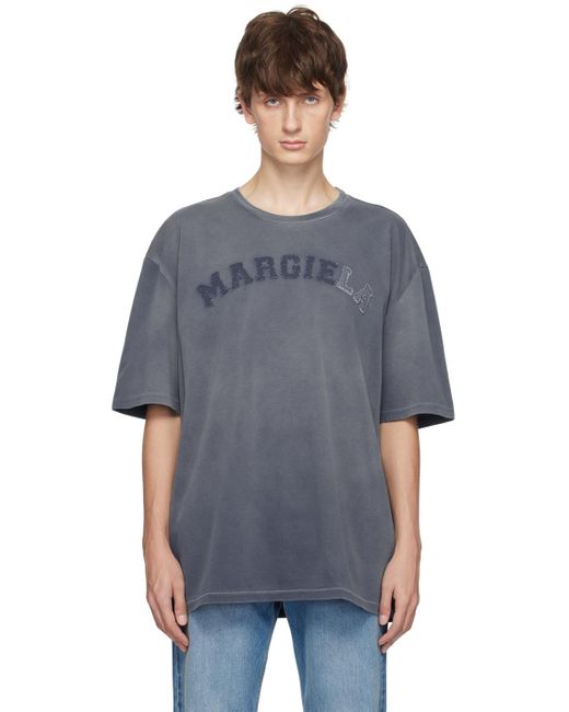 メンズ Maison Margiela ブルー フェード Tシャツ Blue