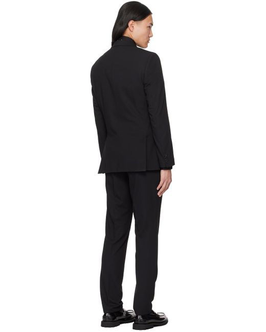 HUGO Black Three-piece Suit for men