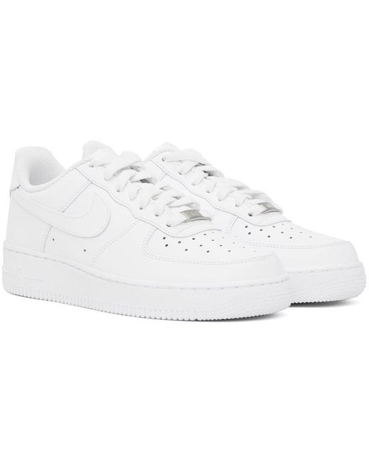 Nike White Air Force 1 '07 Sneakers in Black for Men | Lyst