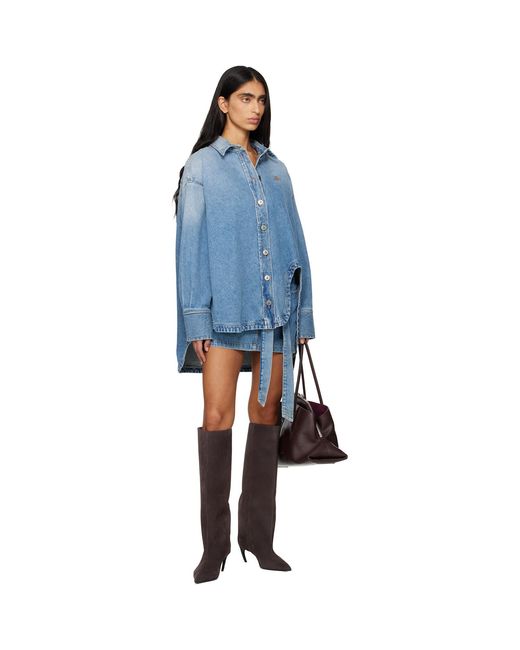 The Attico Black Lea Tall Boots