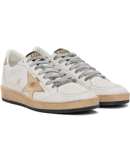 Golden goose best sale white and gold