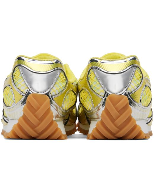 Bottega Veneta Multicolor Orbit Metallic Net Runner Sneakers