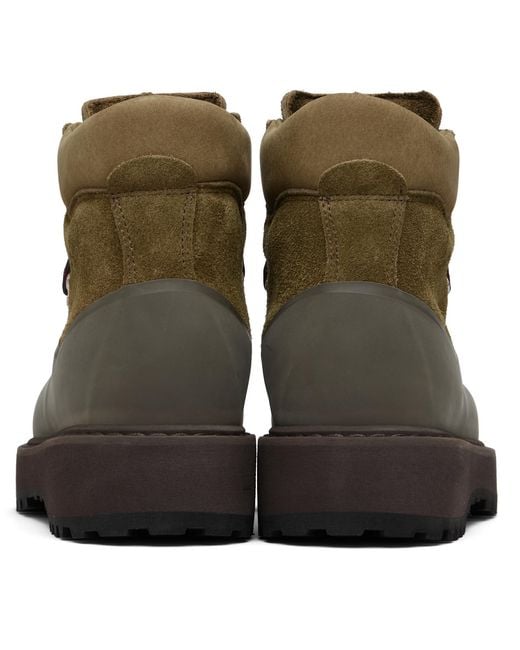 Diemme Black Khaki Roccia Vet Gomma Boots for men