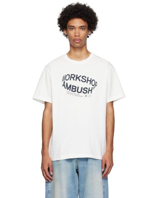 Brawl fra nu af Rummelig Ambush White Revolve T-shirt for Men | Lyst
