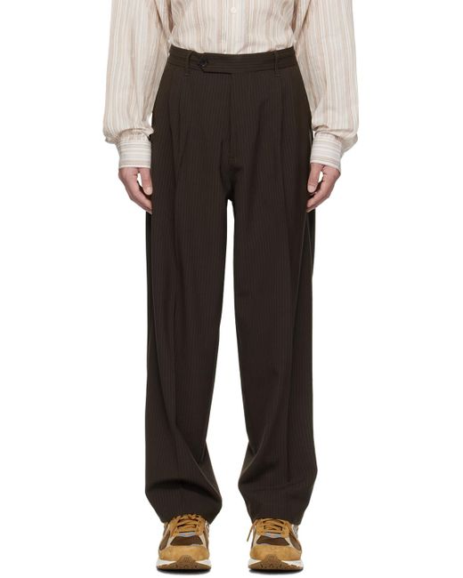 mfpen Black Classic Trousers for men