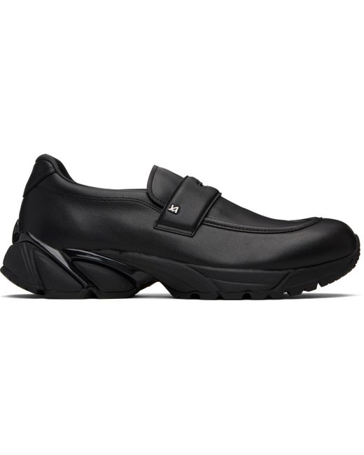 untitlab Black Helix Loafers for men