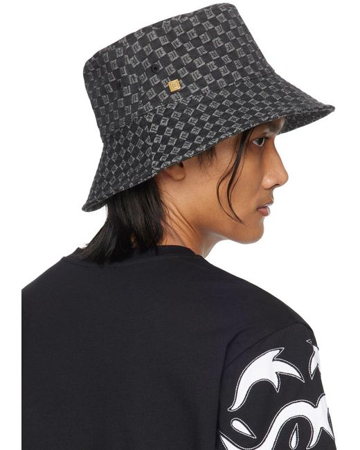 Balmain Multicolor Monogram Bucket Hat for men