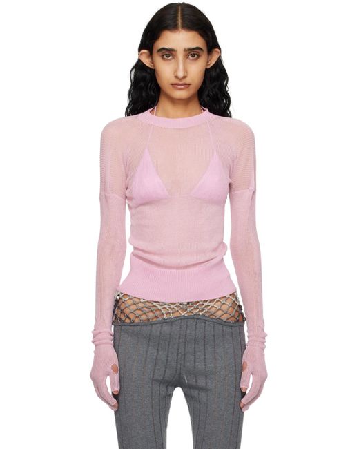 Isa Boulder Pink Ssense Exclusive Jasmine Sweater & Bikini Top Set