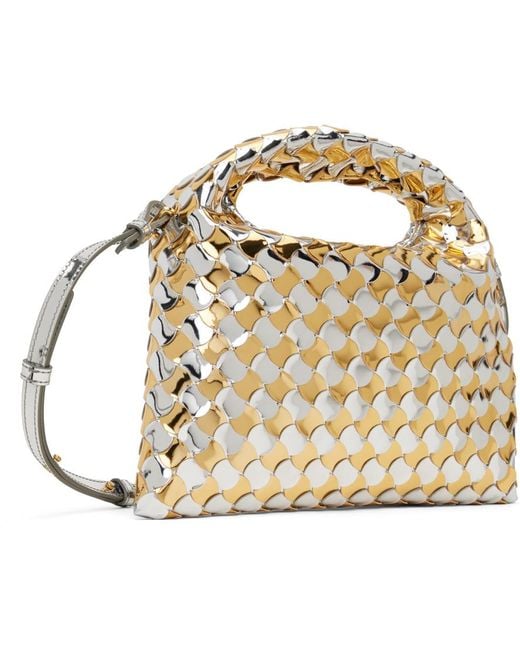 Bottega Veneta Metallic Mini Hop Bag