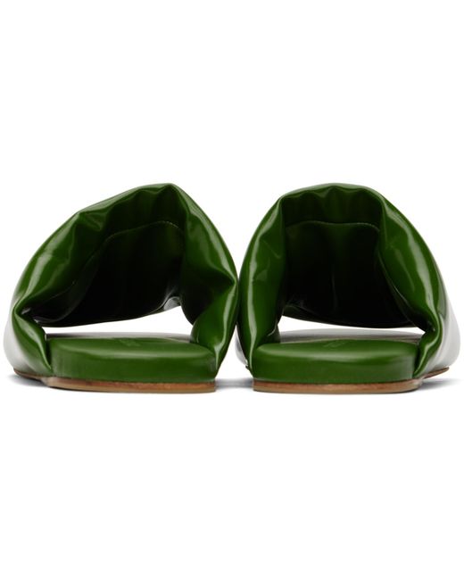 Bottega Veneta Green Cushion Slides