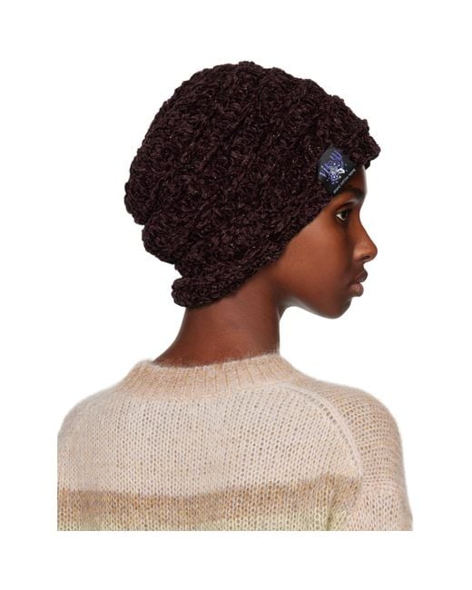 VITELLI Brown Ssense Exclusive Accordion Beanie