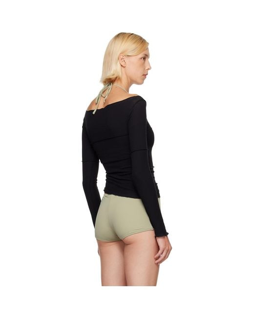 Baserange Black Ssense Exclusive Cinder Long Sleeve Top