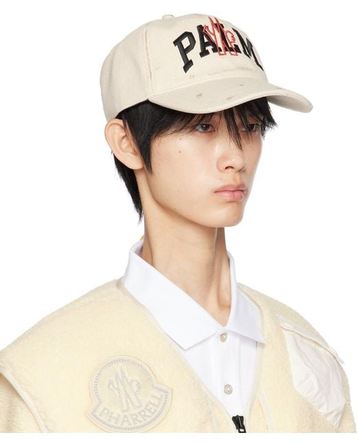 Moncler Genius White Moncler X Palm Angels Off- Baseball Cap for men