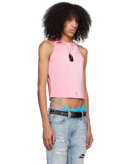 Marshall Columbia Multicolor Crystal-cut Tank Top for men