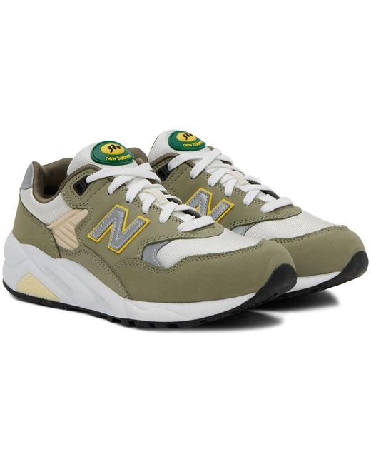 New Balance Khaki 580 Sneakers in Black for Men Lyst
