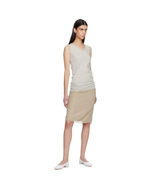 LE17SEPTEMBRE Black Long Scoop Sleeveless Tank Top